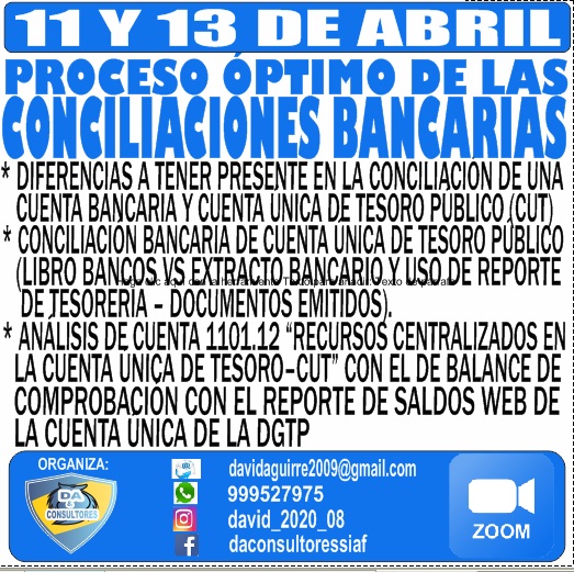 PROCESO ÓPTIMO DE LAS CONCILACIONES BANCARIAS